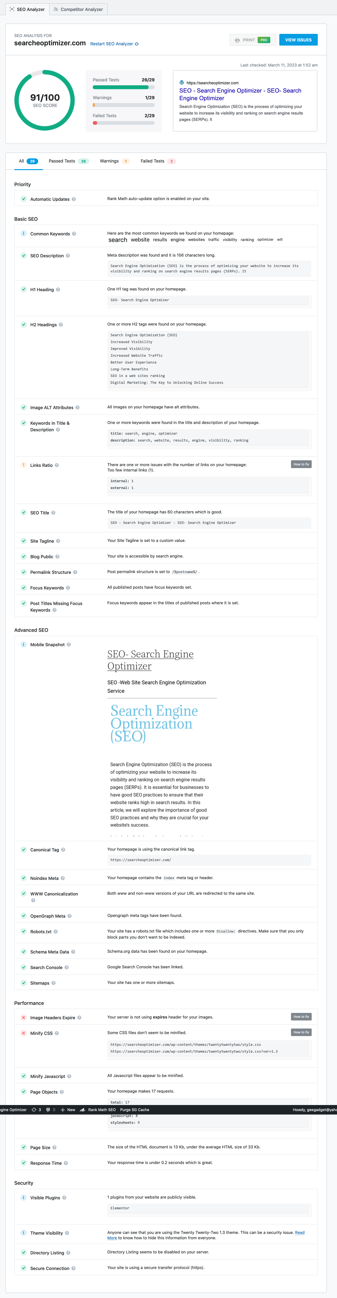 seo analyzer