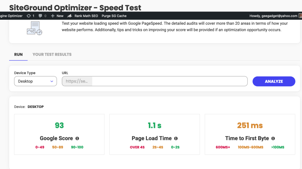seo speed analytics